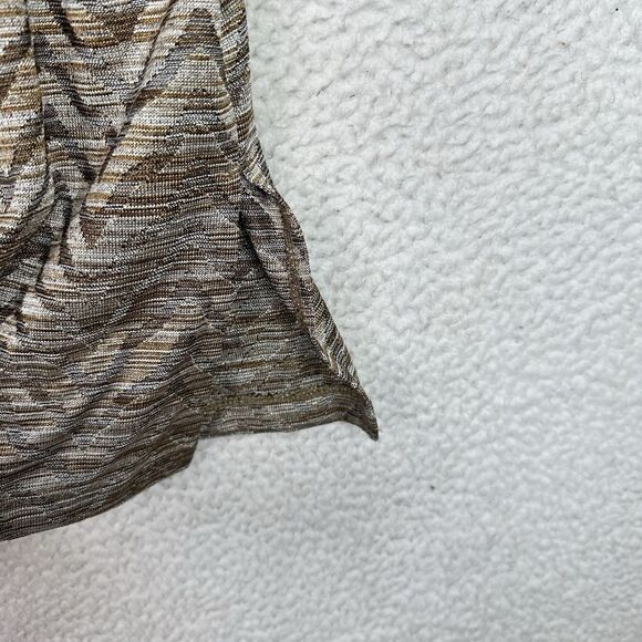 Chico’s Collection Metallic Chevron Open Front Jacket Size 3 (XL/16) - Picture 5 of 16